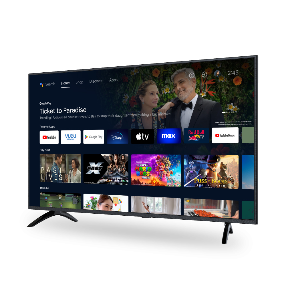 Smart TV HYUNDAI 50" UHD 4K Google Android TV Negro